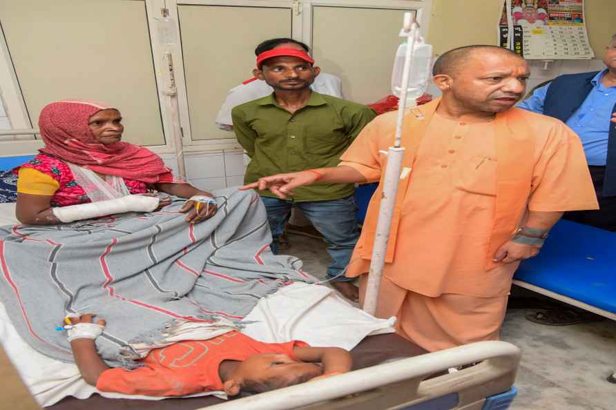 CM Yogi meets Hathras stampede victims