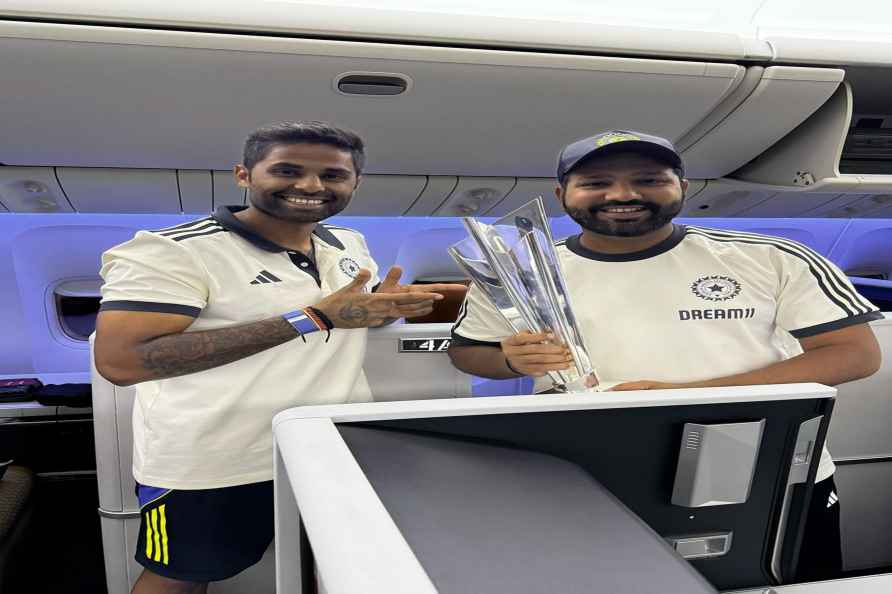 T20 world champions India depart from Barbados