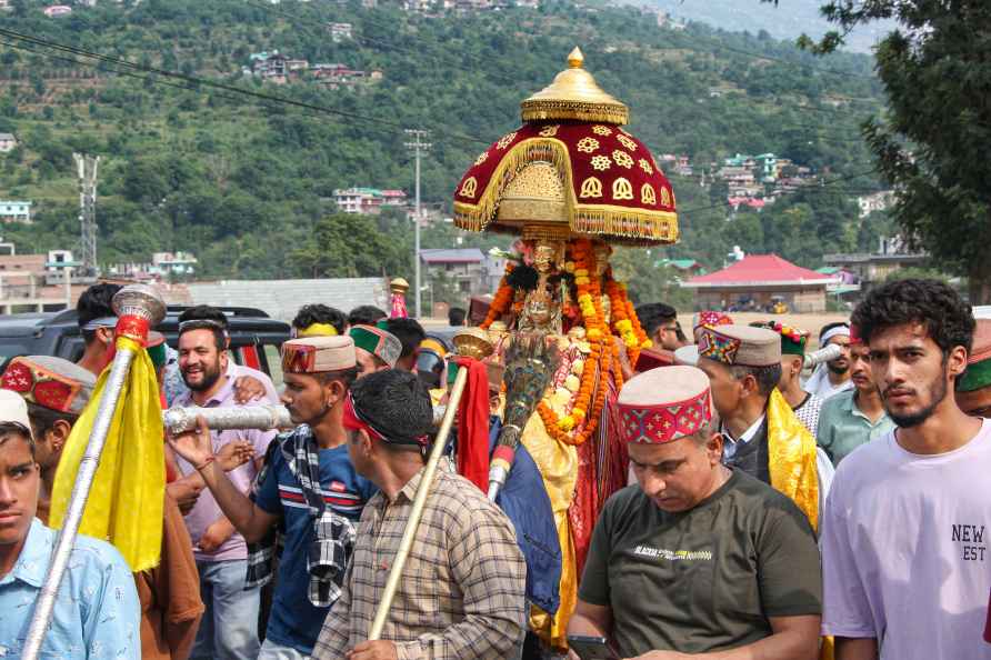 Religious procession in Kullu