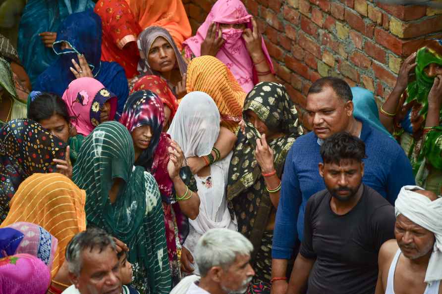 Last rites of Hathras stampede victims