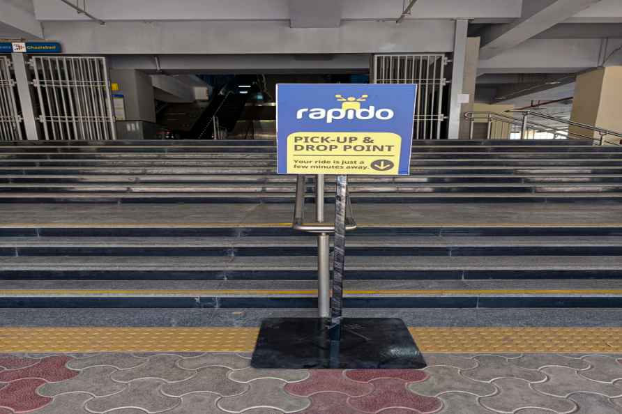 'Rapido' pick-up and drop point at metro stations