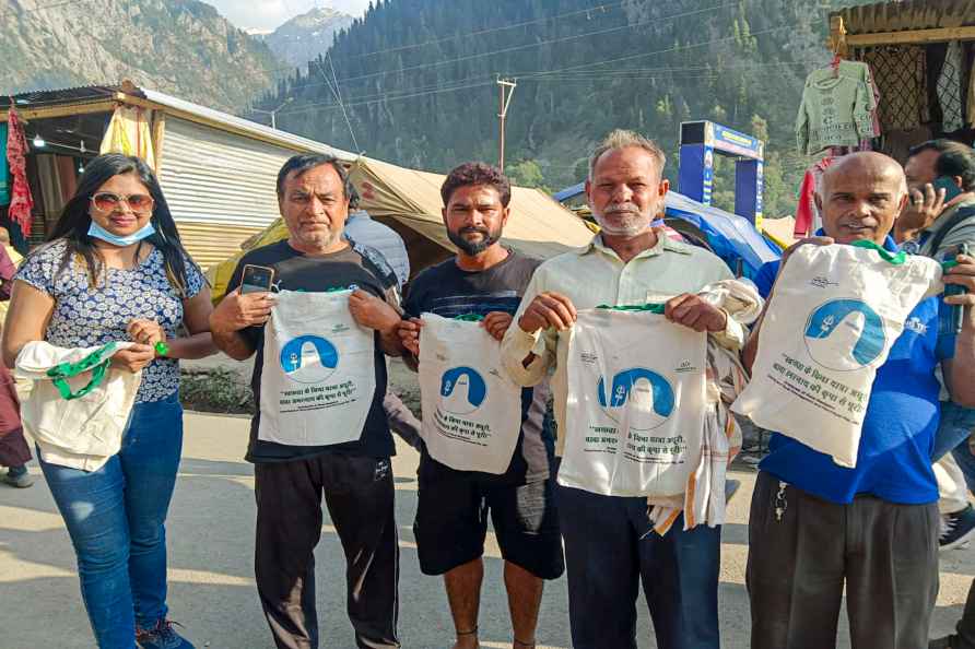 Waste to Wonder exhibition at Amarnath Yatra base camp