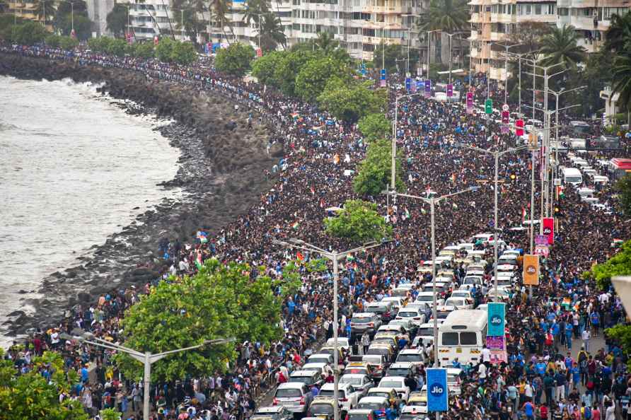 Indian Team's victory parade after T20 WC win