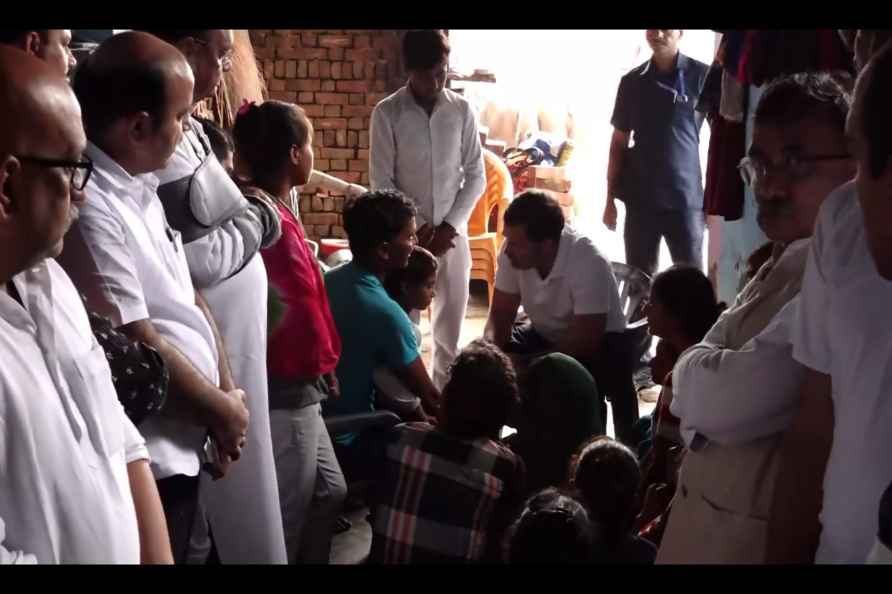 Rahul meets Hathras stampede victims' families