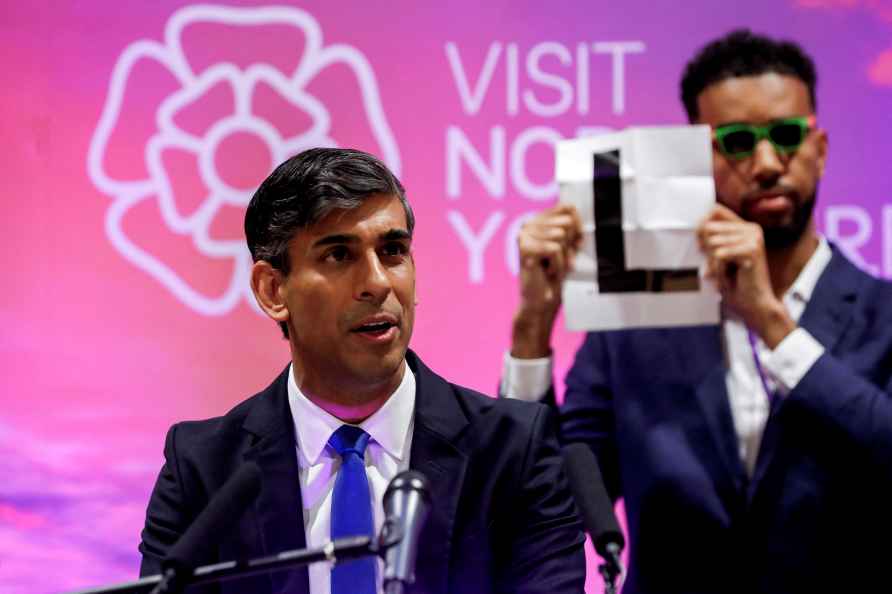 Rishi Sunak after winning his seat in the general election