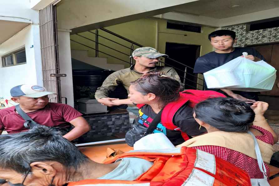 Assam Rifles rescued flood stranded people