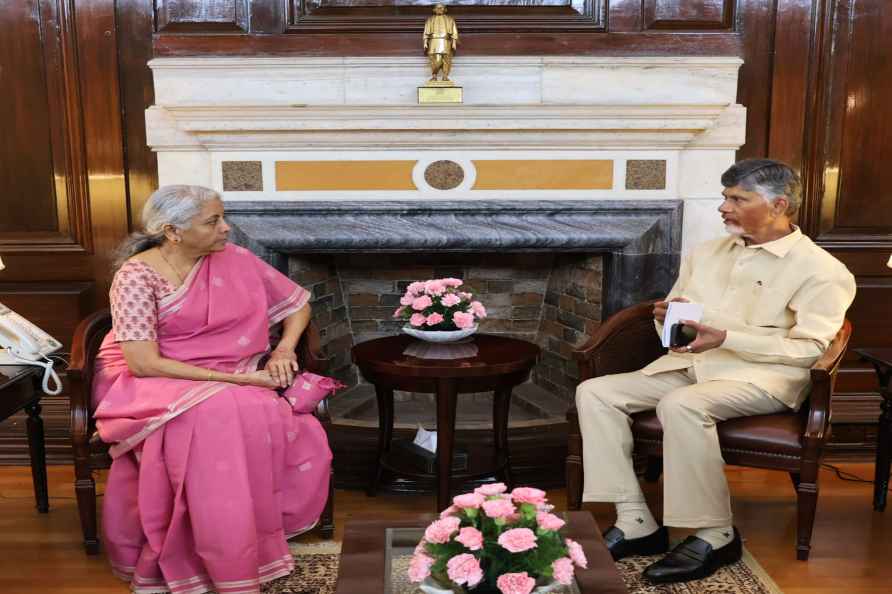 N Chandrababu Naidu meets Nirmala Sitharaman