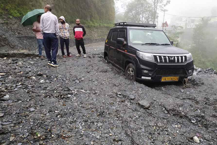 Landslide at Badrinath national highway