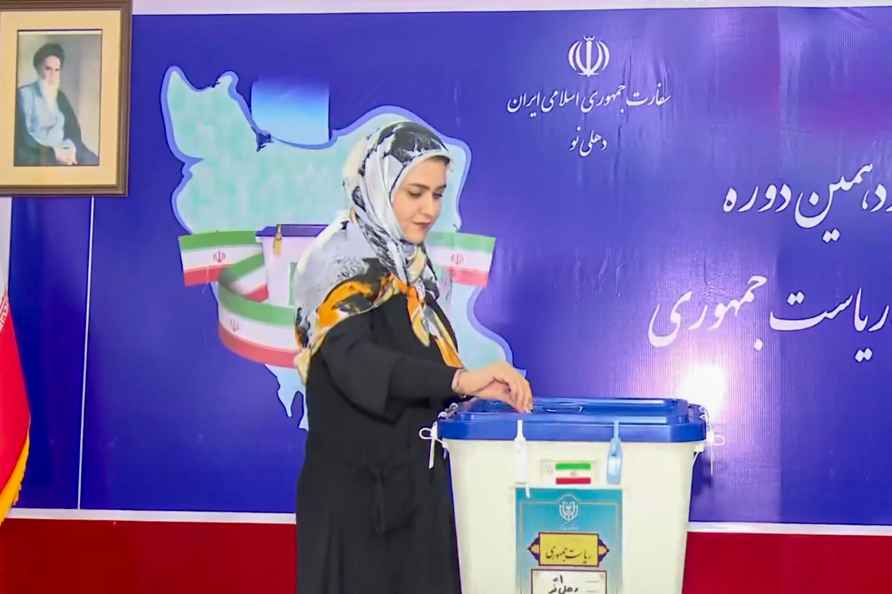 Voting for Iran's Presidential election in Delhi