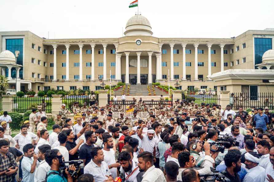 OPYC and NSUI protest in Bhubaneswar