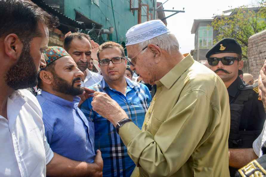 Farooq Abdullah in Srinagar