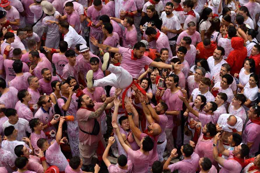 Pamplona's famed running-of-the-bulls festival