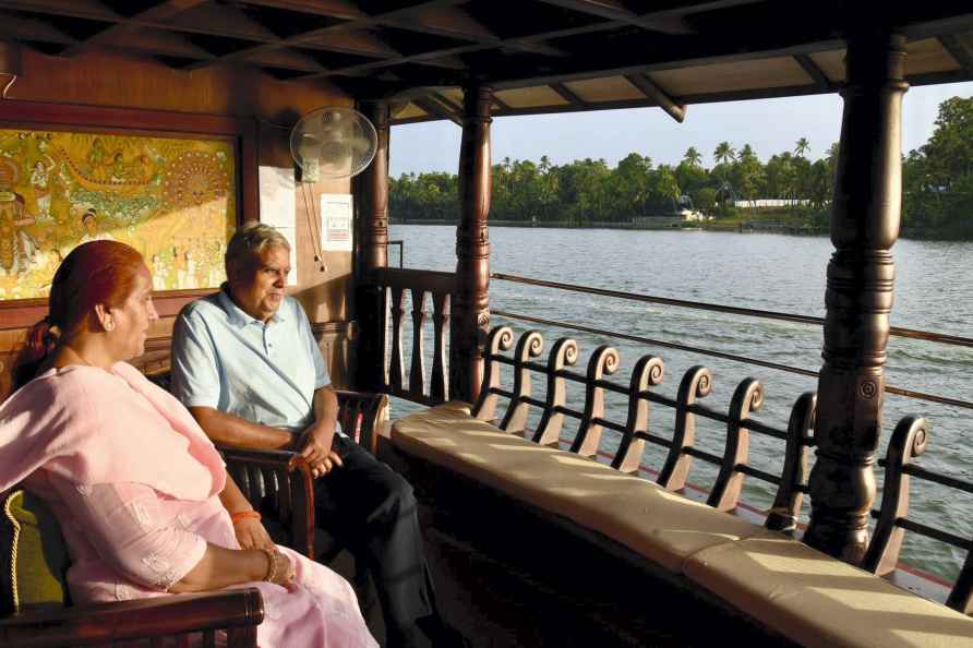 Jagdeep Dhankhar visits Ashtamudi backwaters