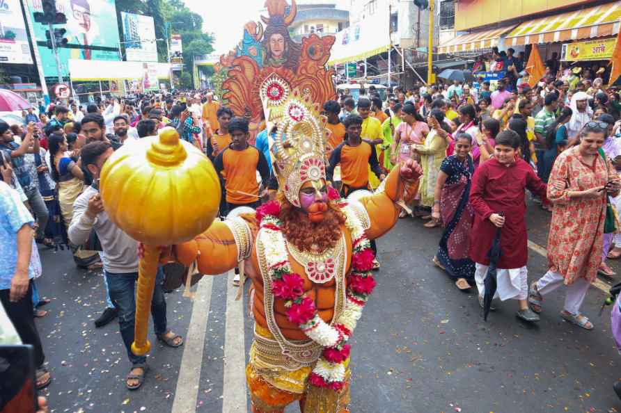 Pune: Devotees during the ISKCON ‘Rath Yatra, in Pune, Sunday, July...?