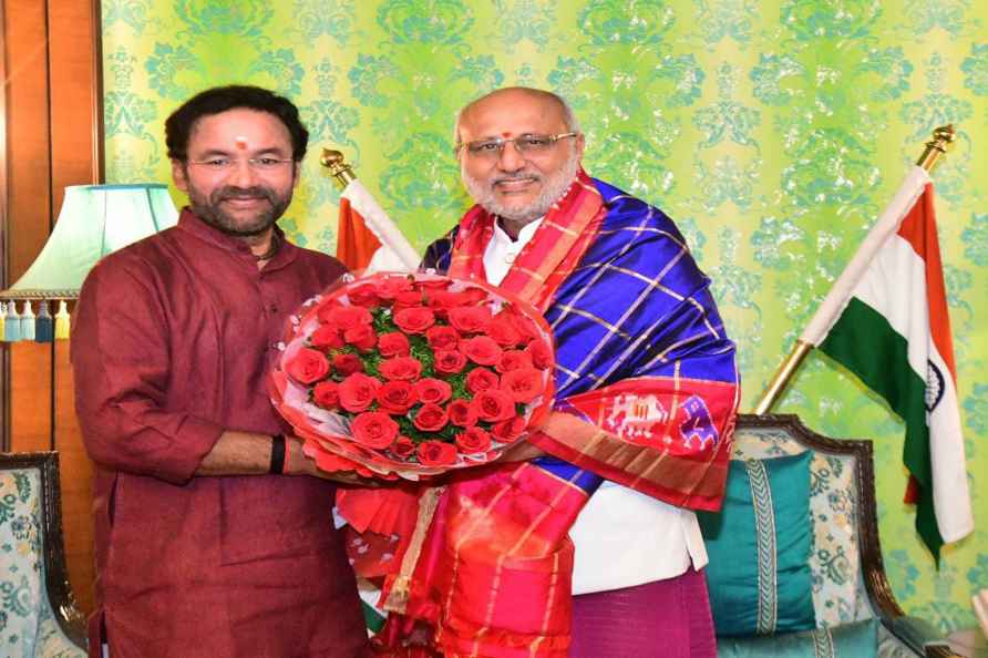 G Kishan Reddy meets CP Radhakrishnan