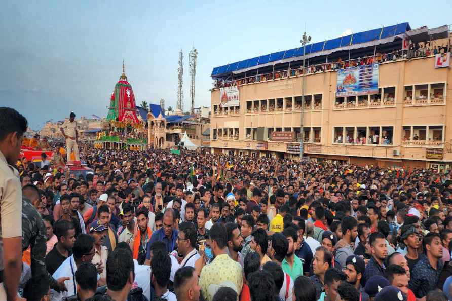 Devotees at Rath Yatra