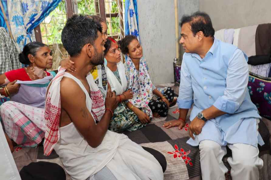 Assam CM meets parents of boy who died in flood