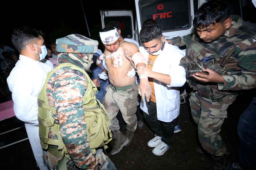 An army soldier injured