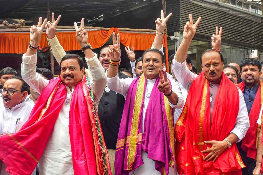 Ajit Pawar visits Siddhivinayak Temple