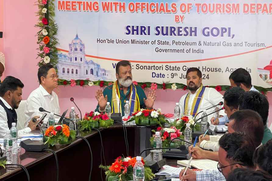 Suresh Gopi in Agartala