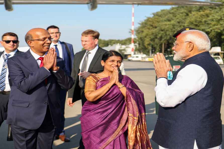 PM Modi departs from Russia