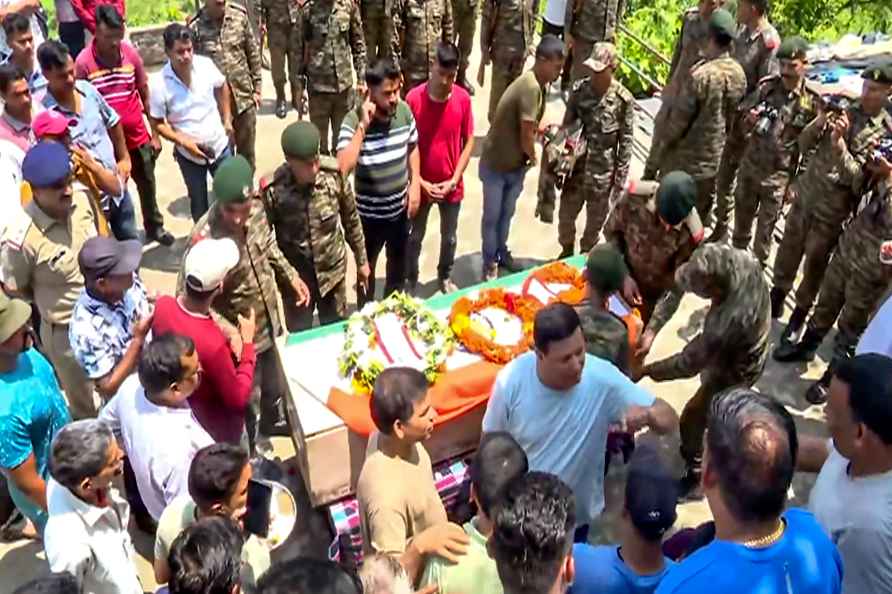 Funeral of Kathua terror attack matyr