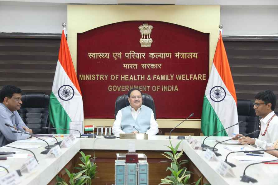 JP Nadda chairs a meeting