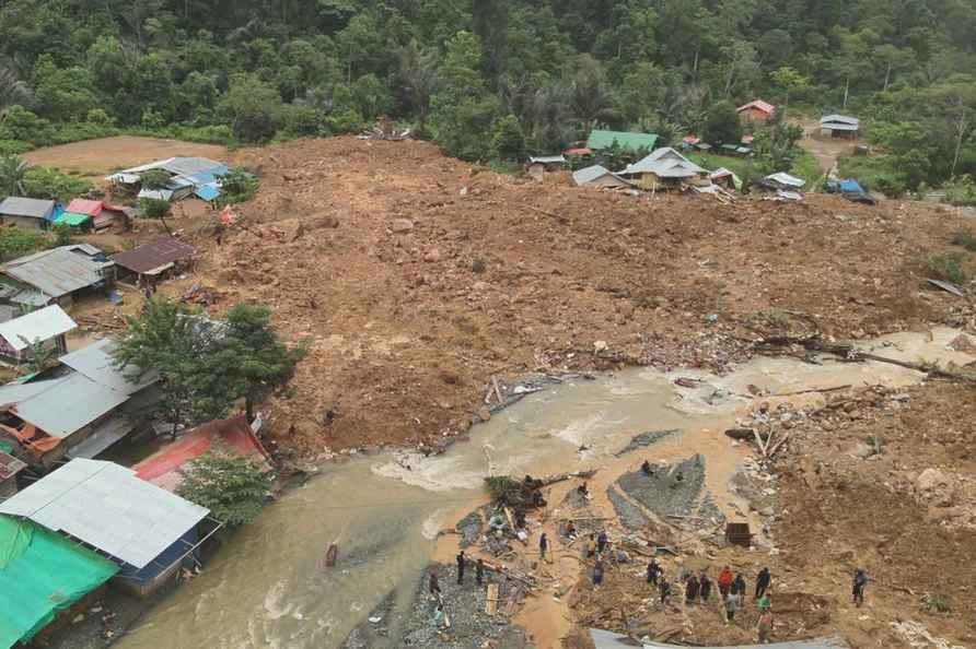 Landslide in Bone Bolango in Gorontalo province