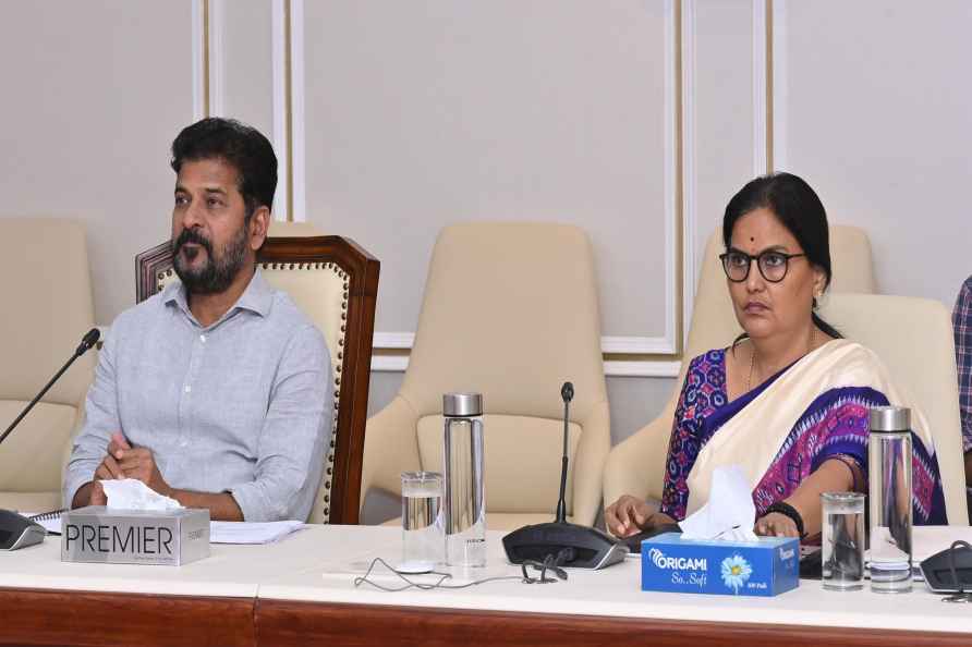 A. Revanth Reddy reviewing the meeting ith Chief Secretary