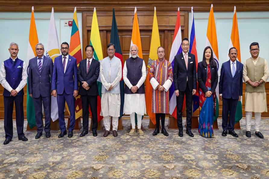 PM Modi with BIMSTEC Foreign Ministers