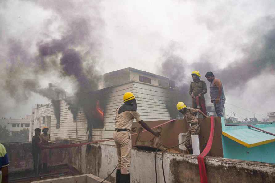 Fire at a house in Patna