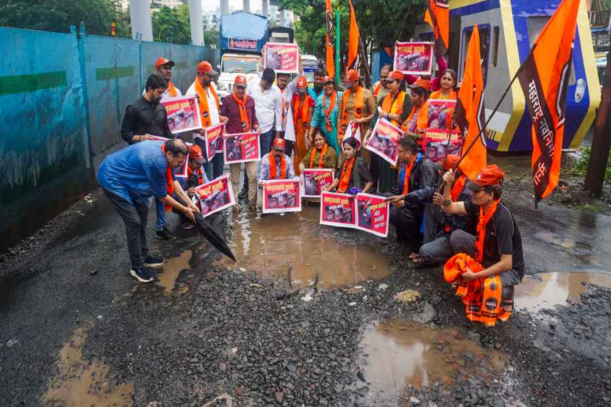 Protest over potholes