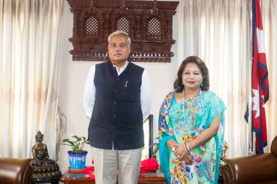 Ambassador Naveen Srivastava meets Nepal's Foreign Minister