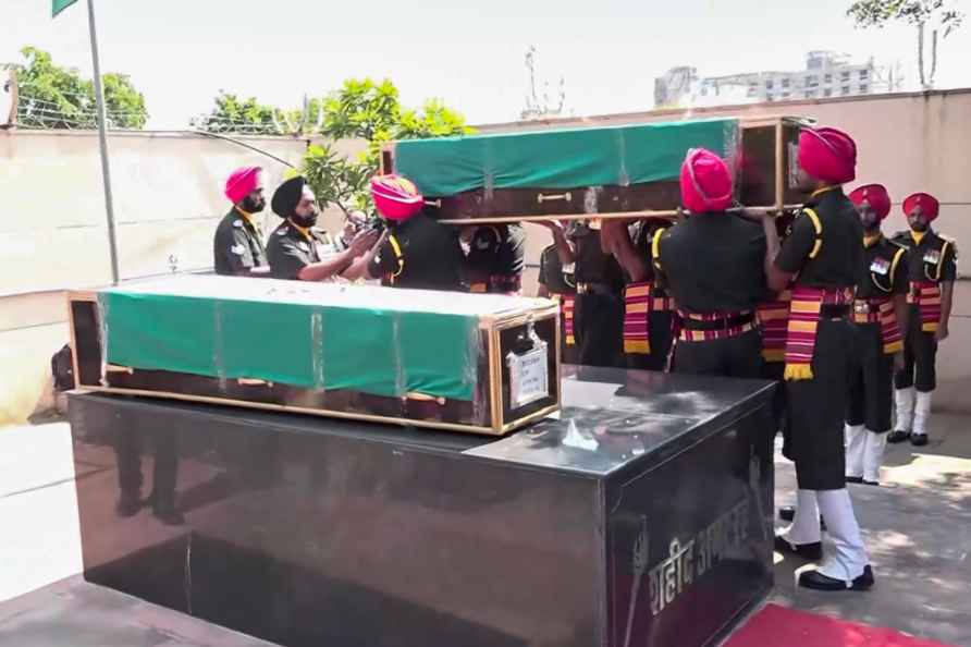 Mortal remains of martyrs reach Jaipur