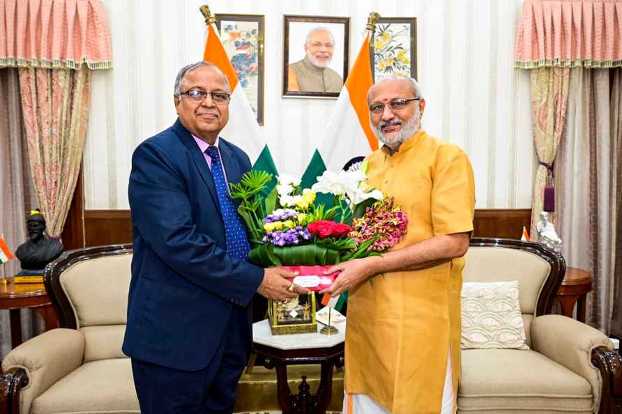 C. P. Radhakrishnan meets CJ of Jharkhand High Court