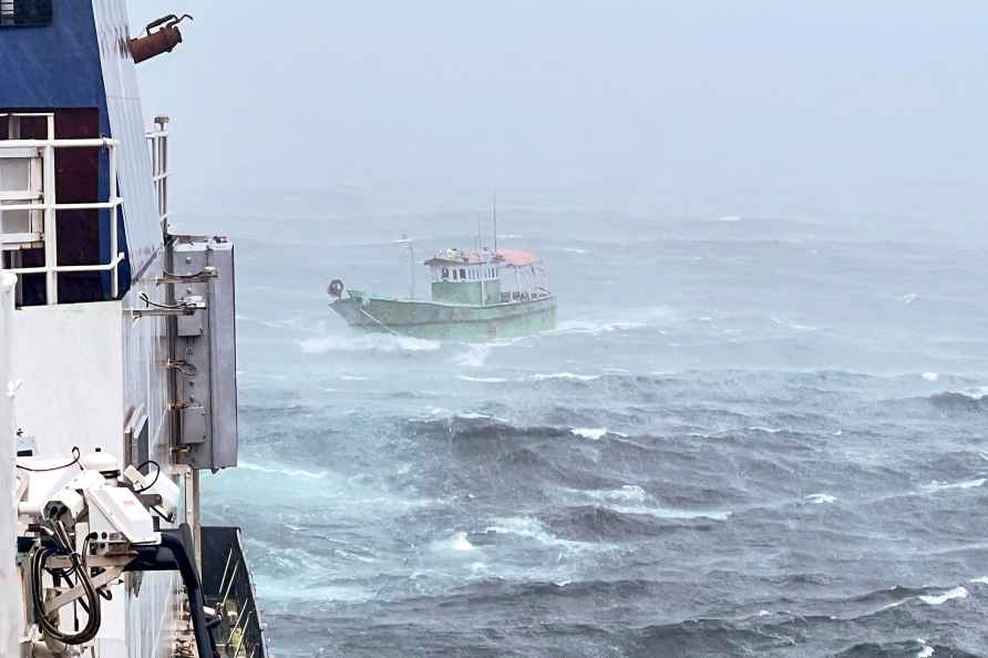 Indian Coast Guard rescues a fishing boat