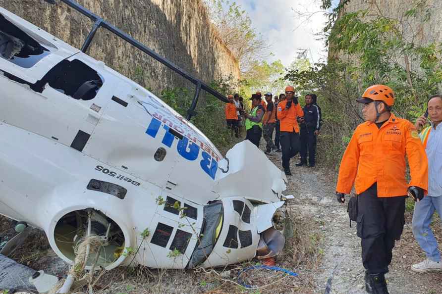 Helicopter crashed in Badung