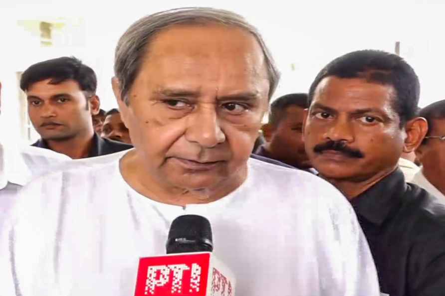 Naveen Patnaik speaks to media