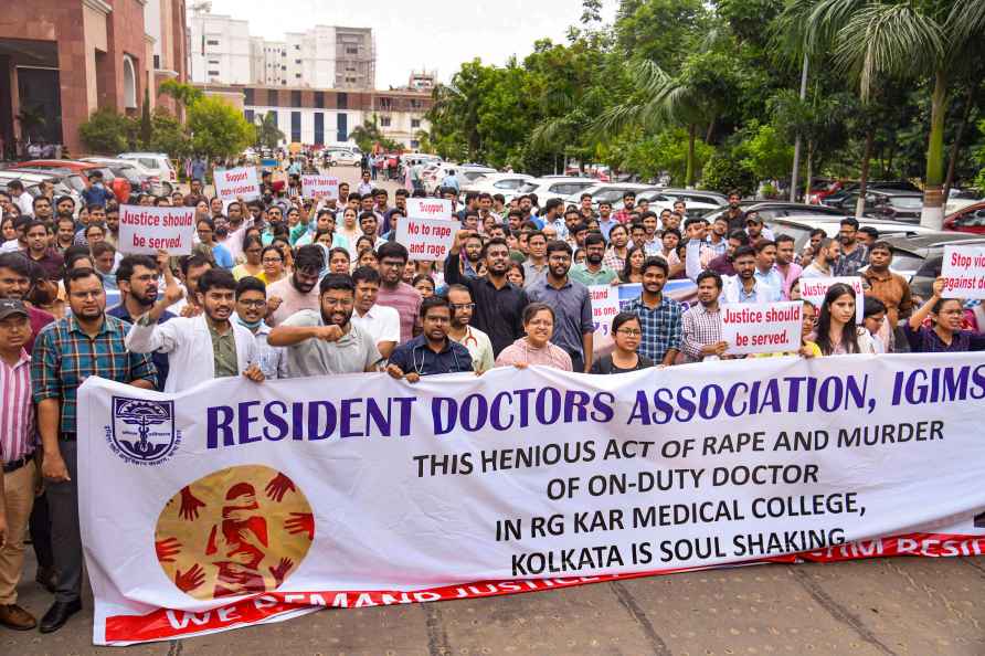 Doctor's protest at IGIMS in Patna