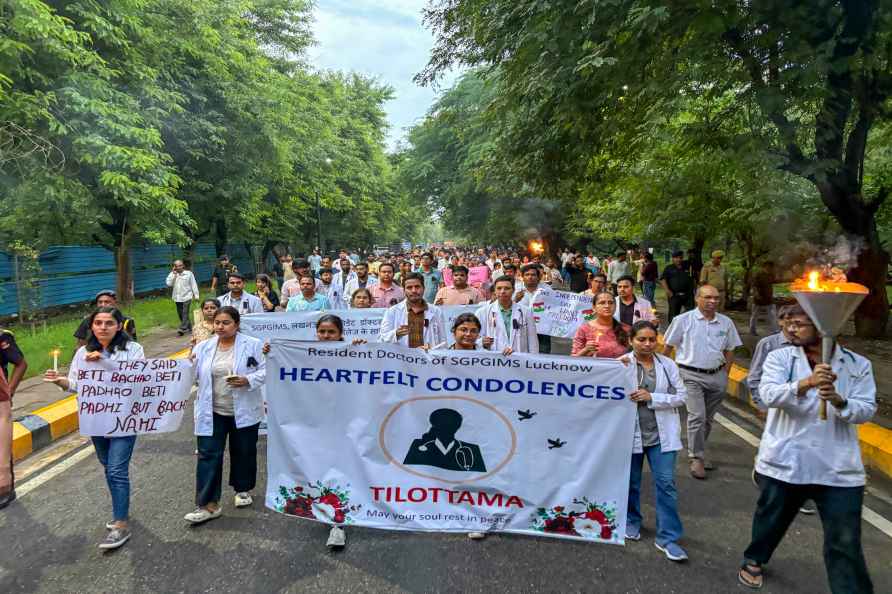 Doctors' protest in Lucknow