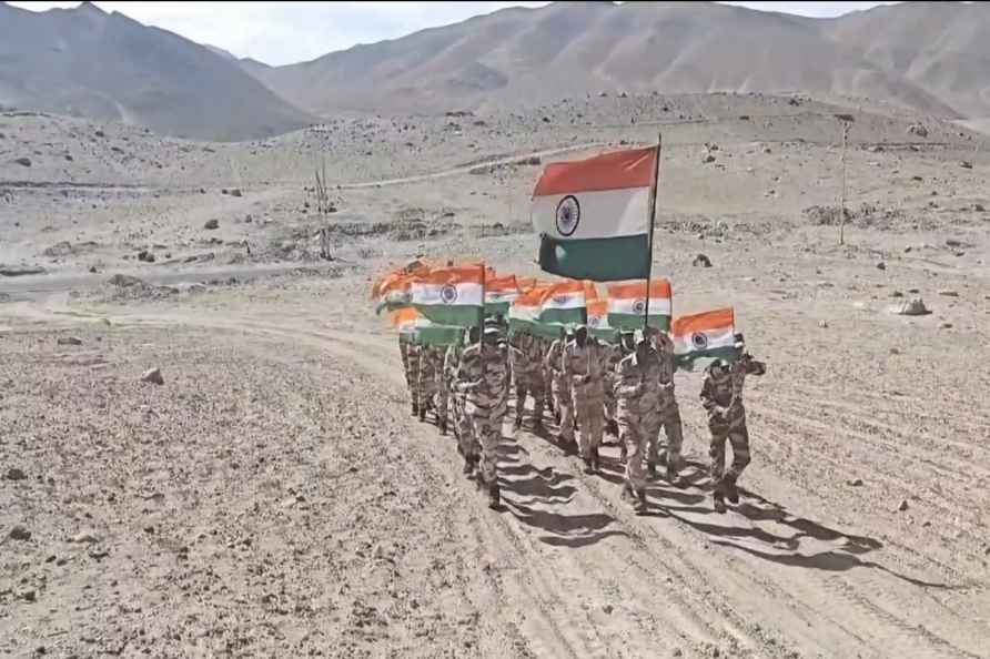 Independence Day celebration in Leh