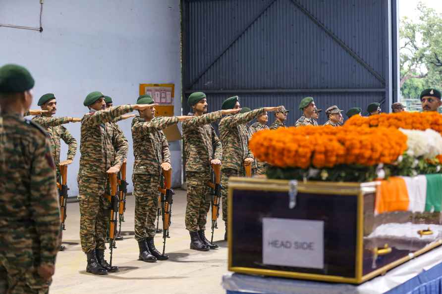 Wreath-laying ceremony for Captain Deepak Singh