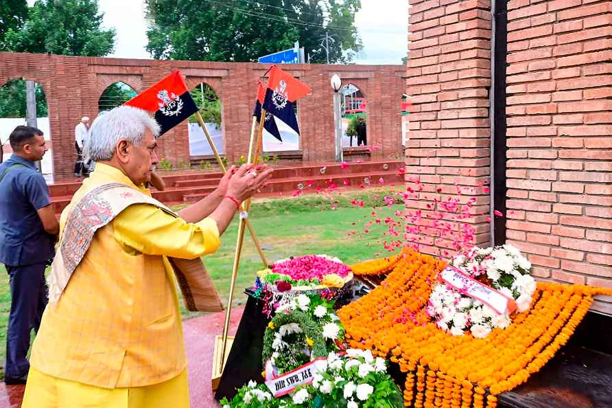 Independence Day: Manoj Sinha at Balidan Stambh