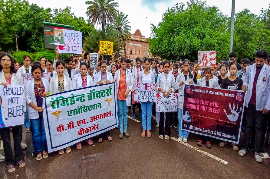 Doctors protest in Bikaner