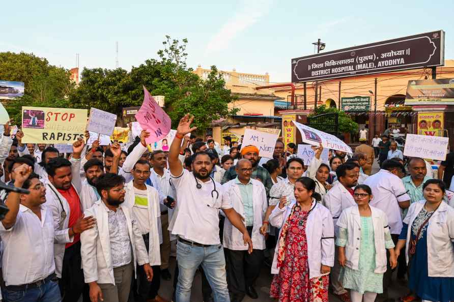 Protest over Kolkata trainee doctor murder case