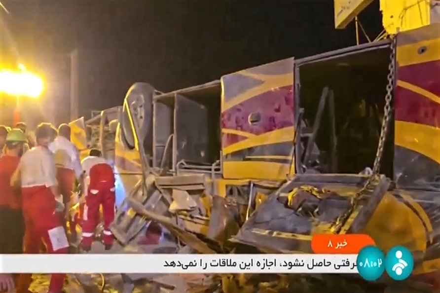 Bus accident in Iran