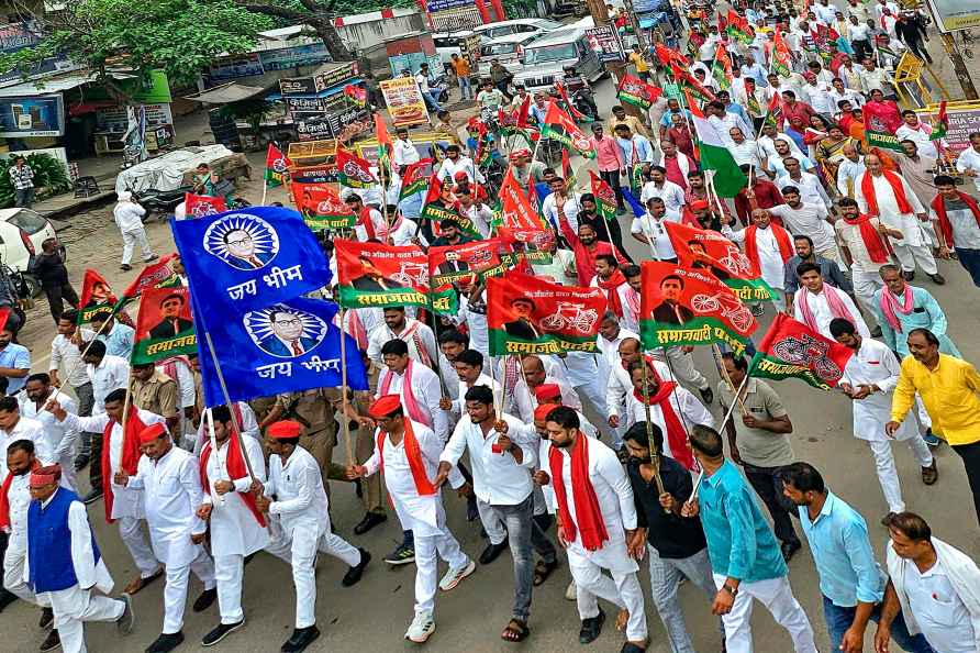 Bharat Bandh: Samajwadi Party's protest