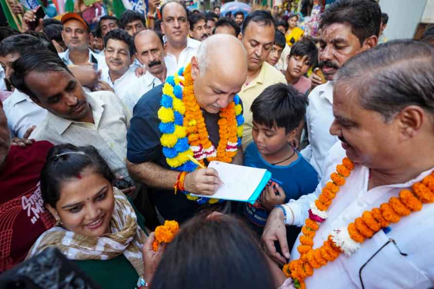 Manish Sisodia's padyatra