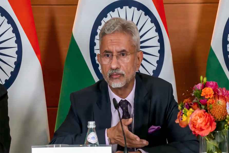 S Jaishankar addresses media