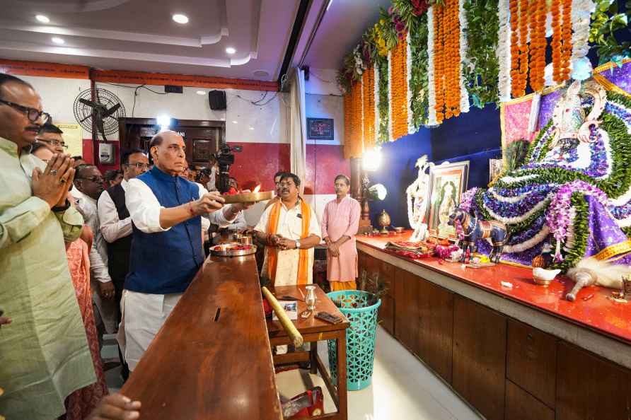 Rajnath Singh at Khatu Shyam Temple